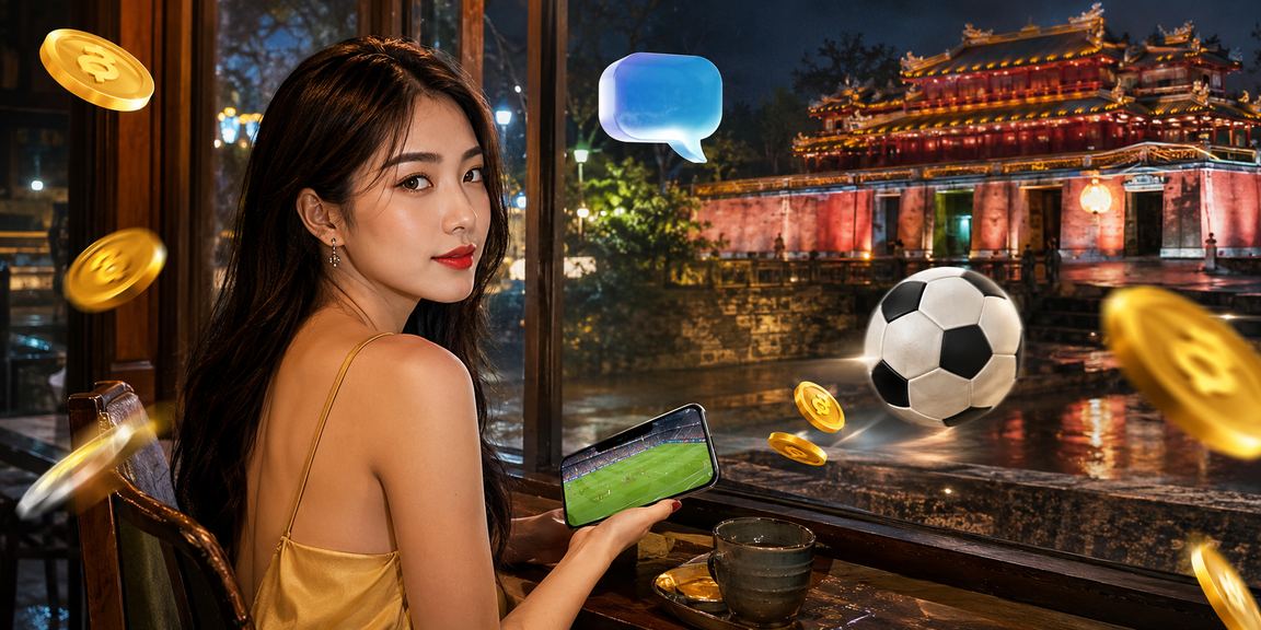 Người dùng Huế theo dõi cá cược thể thao bên ly cà phê