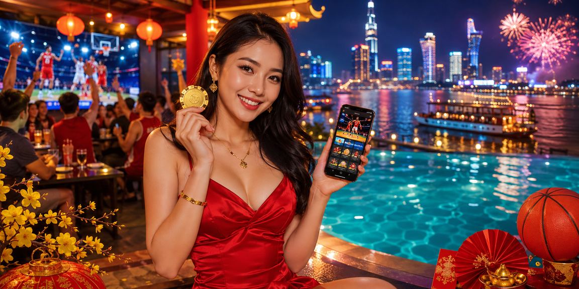 Một buổi lễ hội cá cược bóng rổ sôi động tại miền Tây sông nước